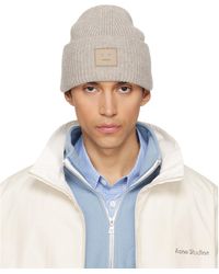 Acne Studios - Face Logo Beanie - Lyst