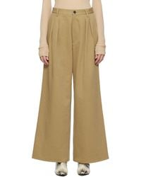 AURALEE - Pleated Trousers - Lyst