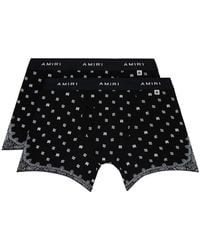 Amiri - Two-Pack Ma Paisley Boxer Briefs - Lyst
