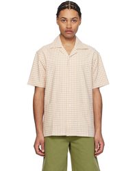 Drole de Monsieur - ベージュ La Chemise Carreaux シャツ - Lyst