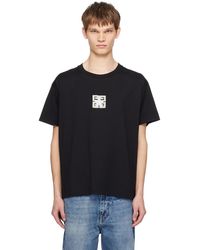 Givenchy - T-shirt noir à appliqué graphique et logo 4g - Lyst
