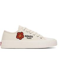 KENZO - Off-white Paris Foxy Canvas Sneakers - Lyst