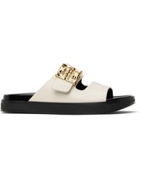 Givenchy - Off- 4G Liquid Flat Sandals - Lyst