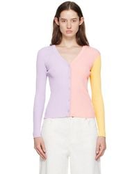 STAUD - Purple & Pink Cargo Cardigan - Lyst