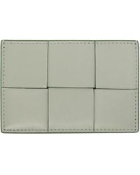 Bottega Veneta - Green Cassette Credit Card Holder - Lyst