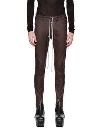 Rick Owens - Brown Gary Leather Pants - Lyst