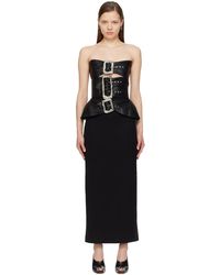 Jean Paul Gaultier - Robe longue noire à boucles à ardillon - Lyst