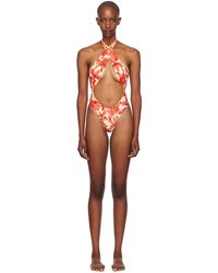 Miaou - Maillot De Bain Demi Et Rouge - Lyst