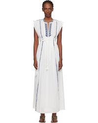 Isabel Marant - Liviane Summer Embroidered Long Dress - Lyst