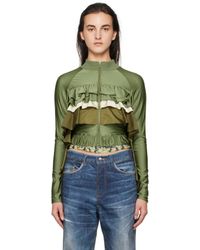 ANDERSSON BELL - Riley Ruffle Tight Zip Up Jacket - Lyst