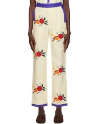 Bode - Off-white Fruit Bunch Trousers - Lyst