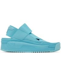 Y-3 - Blue Rivalry Sandals - Lyst