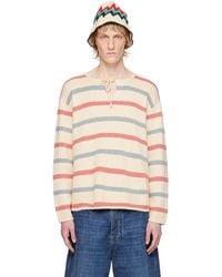 Bode - Off- Bay Stripe Sweater - Lyst