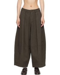 YMC - Pantalon Deadbeat Brun - Lyst