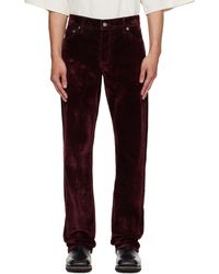 Cout de la Liberte - Rafa Stretch Suede Denim Straight Leg Jeans - Lyst