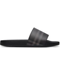 Burberry - Check Slides - Lyst