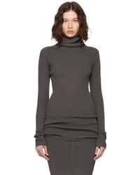 Rick Owens - Concordians Ribbed Knit Tube Turtleneck - Lyst