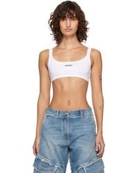 Versace - Ribbed Cotton Bra - Lyst