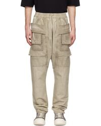 Rick Owens - Temple Creatch Denim Cargo Pants - Lyst