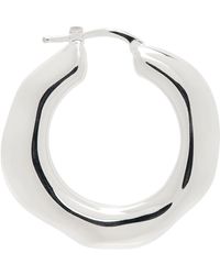 Jil Sander - Silver Hoop Single Earring - Lyst