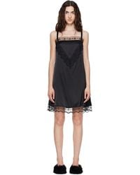 Simone Rocha - Square Neck Lace Trim Minidress - Lyst