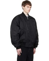 Entire studios Vicinity Crop Faux-fur Jacket in Black for Men | Lyst