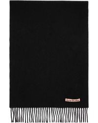 Acne Studios - Fringe Wool Narrow Scarf - Lyst