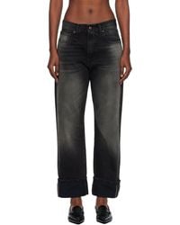 R13 - Cuffed Boyfriend Jeans - Lyst