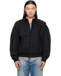 MM6 by Maison Margiela - Cotton Twill Jacket - Lyst