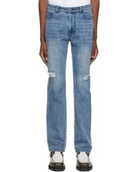 Mr. Saturday - Jean Bleu À Effet Usé - Lyst