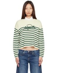Moncler - Off- Striped Wool Sweater - Lyst