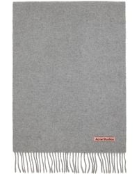 Acne Studios - Narrow Fringe Wool Scarf - Lyst