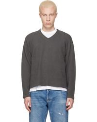 Lady White Co. - Cropped V-Neck Sweater - Lyst