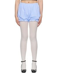 ShuShu/Tong - Blue Ruffle Shorts - Lyst