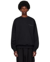 Y-3 - ブラック ロゴプリント スウェットシャツ - Lyst