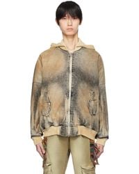 Alchemist - Indigo Creed Denim Bomber Jacket - Lyst