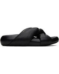 Marni - Black Tie Sandals - Lyst