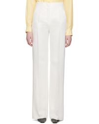 Max Mara - White Brusson Trousers - Lyst