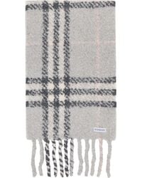 Burberry - Check Alpaca Wool Blend Bouclé Scarf - Lyst
