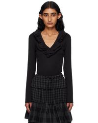 OPEN YY - Ruffle Bodysuit - Lyst