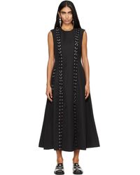 Simone Rocha - Grommet Ring Sculpt Ripple Maxi Dress - Lyst