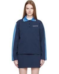 CASABLANCA - Punto Polo Collared Sweatshirt - Lyst