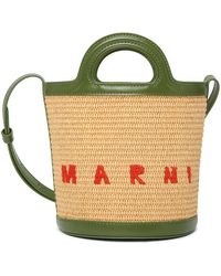 Marni ブラウン ミニ Tropicalia バケットバッグ - マルチカラー