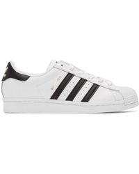 adidas Originals Baskets blanches et noires Superstar