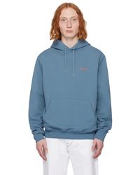 Paul Smith - Blue Embroidered Hoodie - Lyst