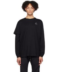 ACRONYM - T-shirt à manches longues étagé noir - Lyst