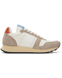 Paul Smith - Baskets Eighties blanc et taupe - Lyst