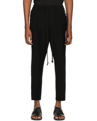 Song For The Mute Black Jersey Lounge Trousers