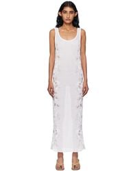 Alaïa - Guipure Lace Flower Midi Dress - Lyst