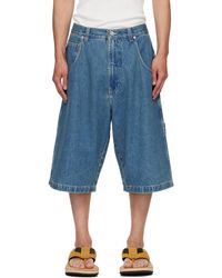 Vetements - Short Hip-Hop Bleu En Denim - Lyst